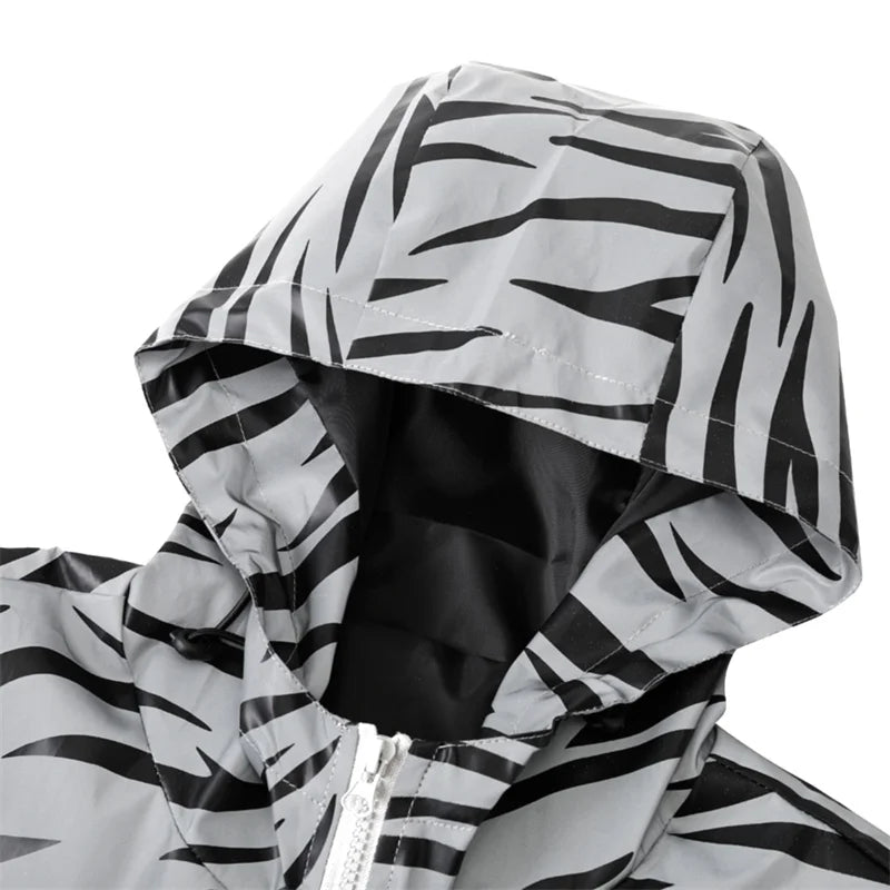 Men's Reflective Night-Shine Hooded Windbreaker