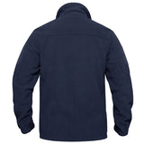 TACVASEN Men's Fleece Jacket Soft Warmth Windproof Full Zip Up Coat Multiple Zipper Pockets Hiking Working Outdoors Windbreaker