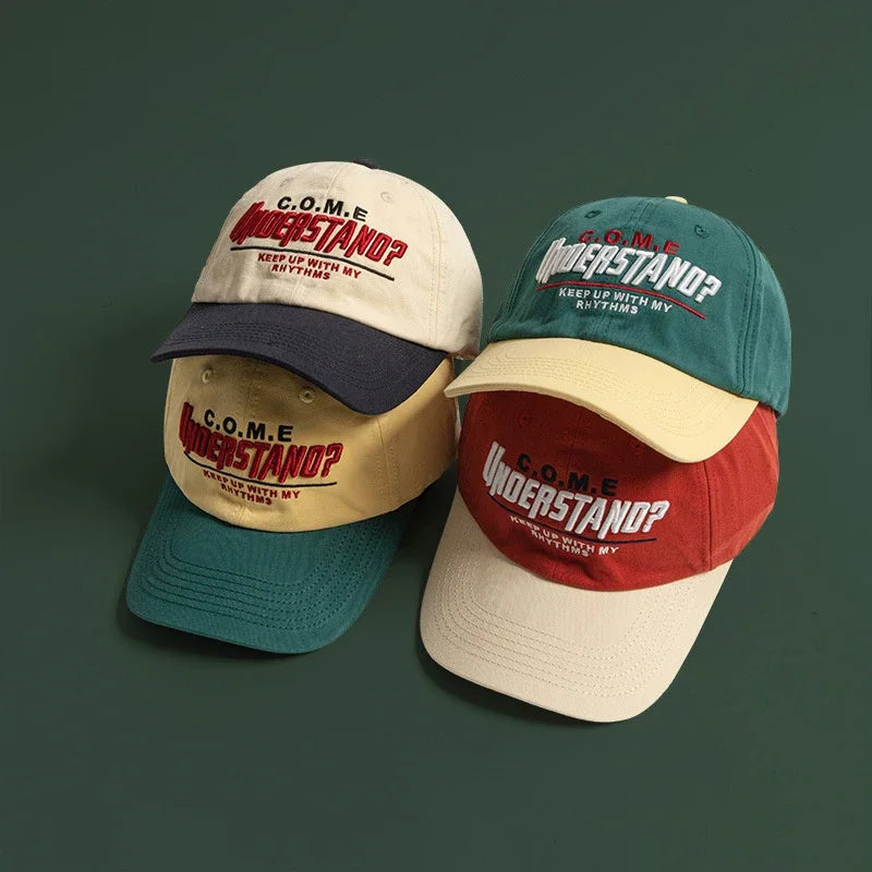 Adjustable Cotton Baseball Cap with Wide Brim