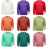 TACVASEN Winter Thicken Fleece Crewneck Sweatshirt Mens Warm Sherpa Lined Heavy Winter Pullover Basic Tops Shirts No Hood Hoodie