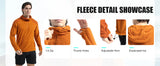 Pioneer Camp Men's Hoodies Outdoor Professional Grade Fleece Warmth Sweatshirt Zip PrimaLoft Active Evolve For Camping Hiking