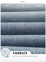 Men's Loose Straight-Leg Cotton Blend Jeans