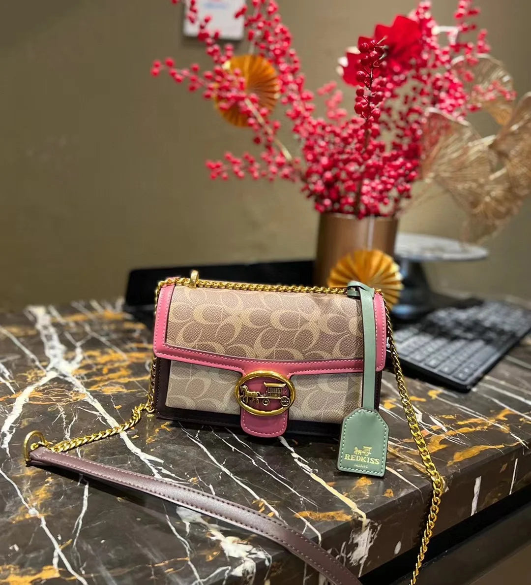 Color-Contrast Designer Crossbody Bag