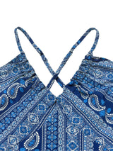Boho Ethnic Frill Trim Maxi Dress