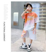 Teen Summer Gradient Tee & Shorts Set