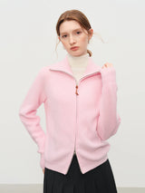 Women's Loose Fit Wool Blend Zipper Cardigan – Fall/Winter 2025 USA Style