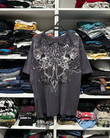 Y2K Gothic Skull Oversized Graphic Tee