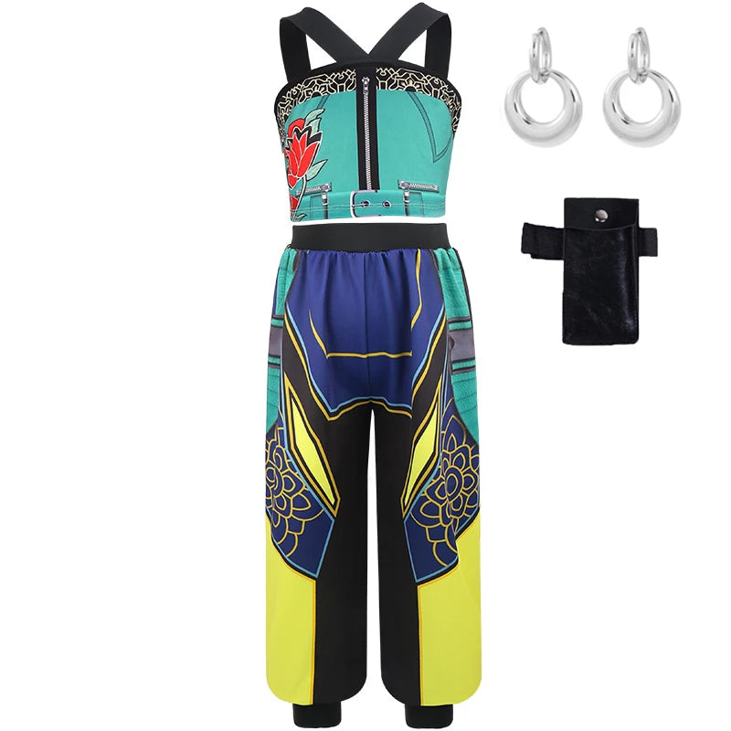 Girl's 4-Piece Pop Star Devil Hunter Costume Set