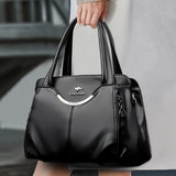 Genuine Soft Leather Handbags for Women Vintage Shoulder Tote Bag Luxury Designer Ladies Large Capacity Purse Bags Sac A Main