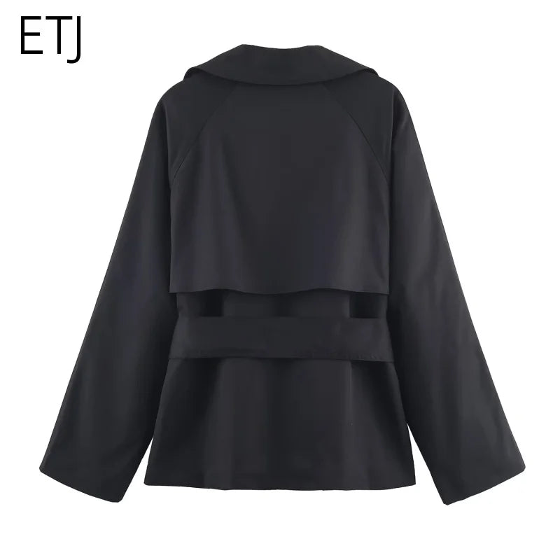 British Style Belted Trench Coat