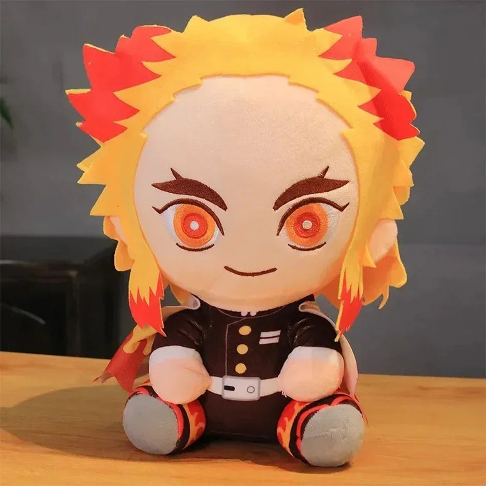 20cm Hot Japan Demon Slayer Plush Dolls Lovely Anime Kimetsu No Yaiba Kamado Tanjirou Nezuko Zenitsu Kyoujurou Toys Kids Gifts