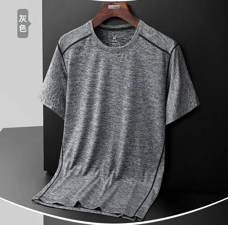 Men and Women's Breathable Camping Tee Shirt, Basic Sports Tops, Male and Female T-Shirts, Drop Shipping, Size Up to 8XL, Summer