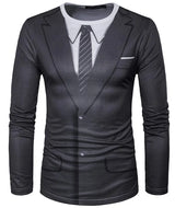 Dapper Gentleman Graphic Long Sleeve Tee