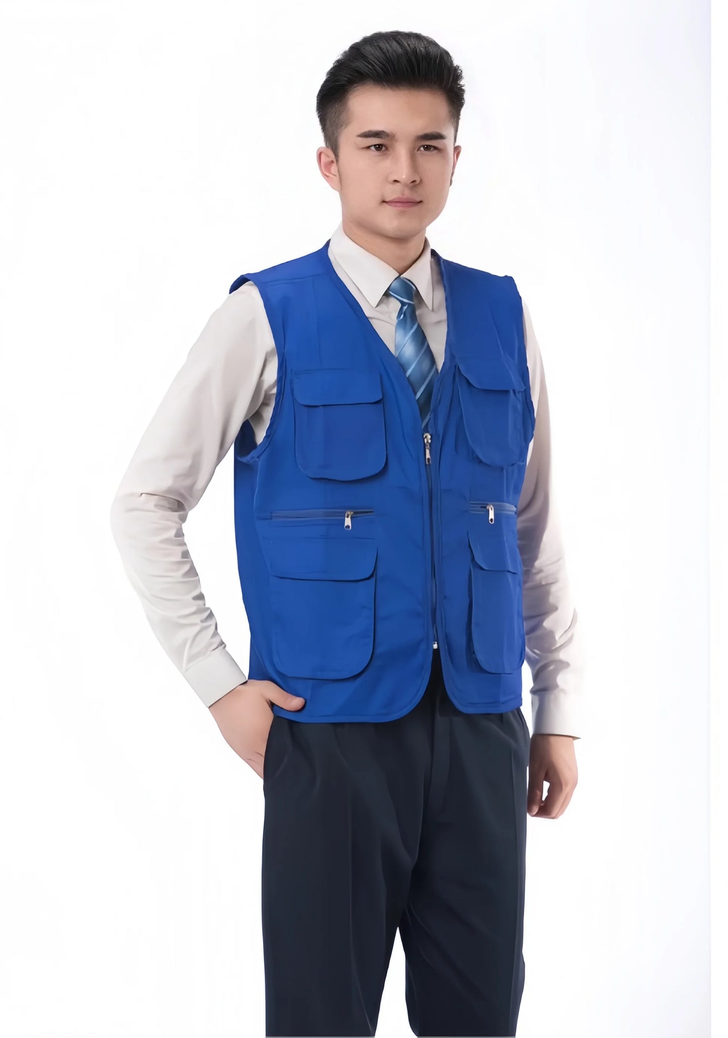 Men's Multi-Pocket Safari Vest – Lightweight All-Season Outerwear