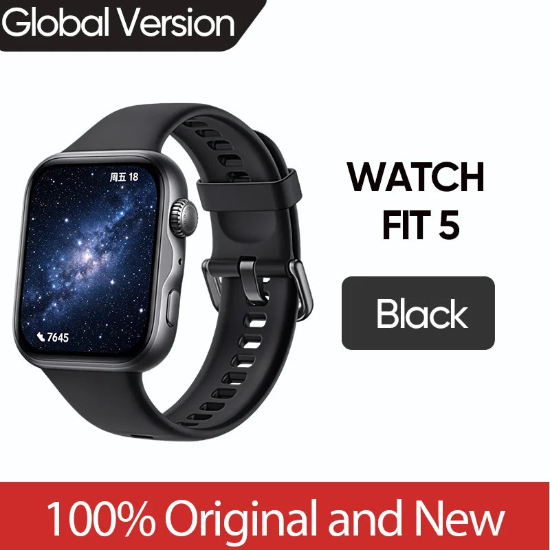 Global Version HUAWEI Watch FIT 5 Smartwatch compatible with iOS and Android 10 Day Battery Life Heart Rate Sleep Monitor GPS
