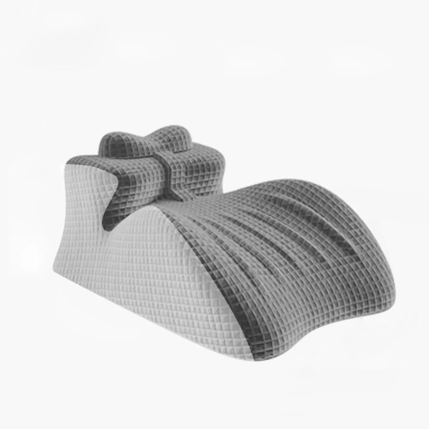 Adult Contoured Memory Foam Hip & Lumbar Support Cushion, Orthopedic Body Lift Pillow for Sitting Up, Flat Lying & Prone Rest