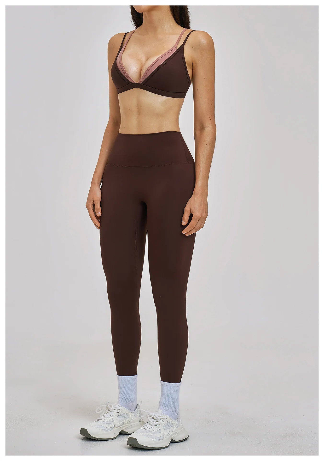 Yoga Sets 2PCS Women's Tracksuit Fitness Outfits Sportswear Workout Set Sports Bra High Waist Leggings Gym Clothing Sports Suits