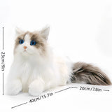 Lifelike Ragdoll Cat Plush Doll — Soft Cuddle Companion