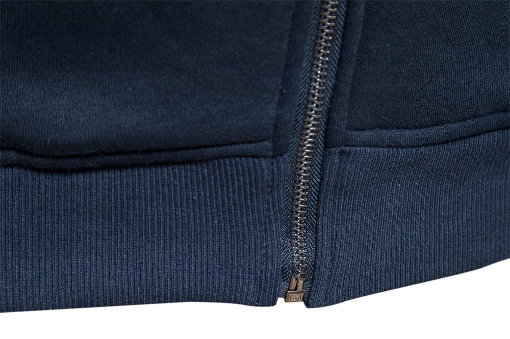 Men's Stand Collar Zip-Up Jacket