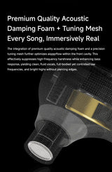 CVJ Vivian In-Ear Earphones 10mm Dynamic Driver HiFi IEM with Mic Cable for Music And Gaming