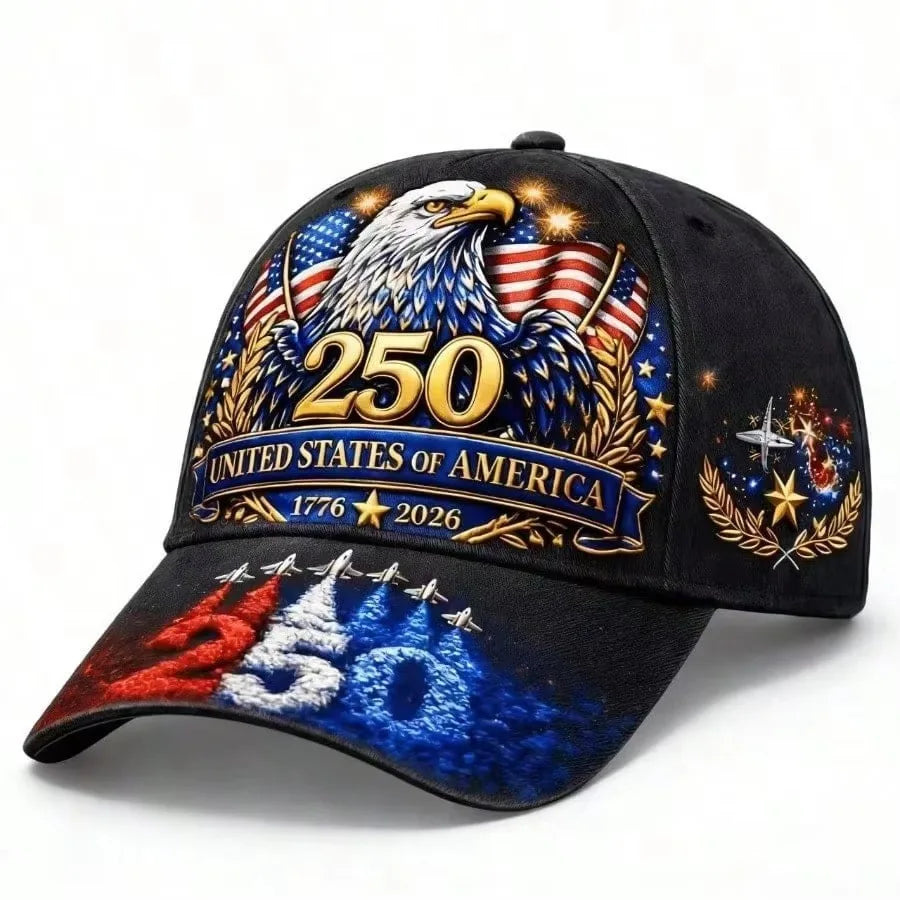 Unisex Cotton Baseball Cap – American Flag Style