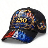 Unisex Cotton Baseball Cap – American Flag Style