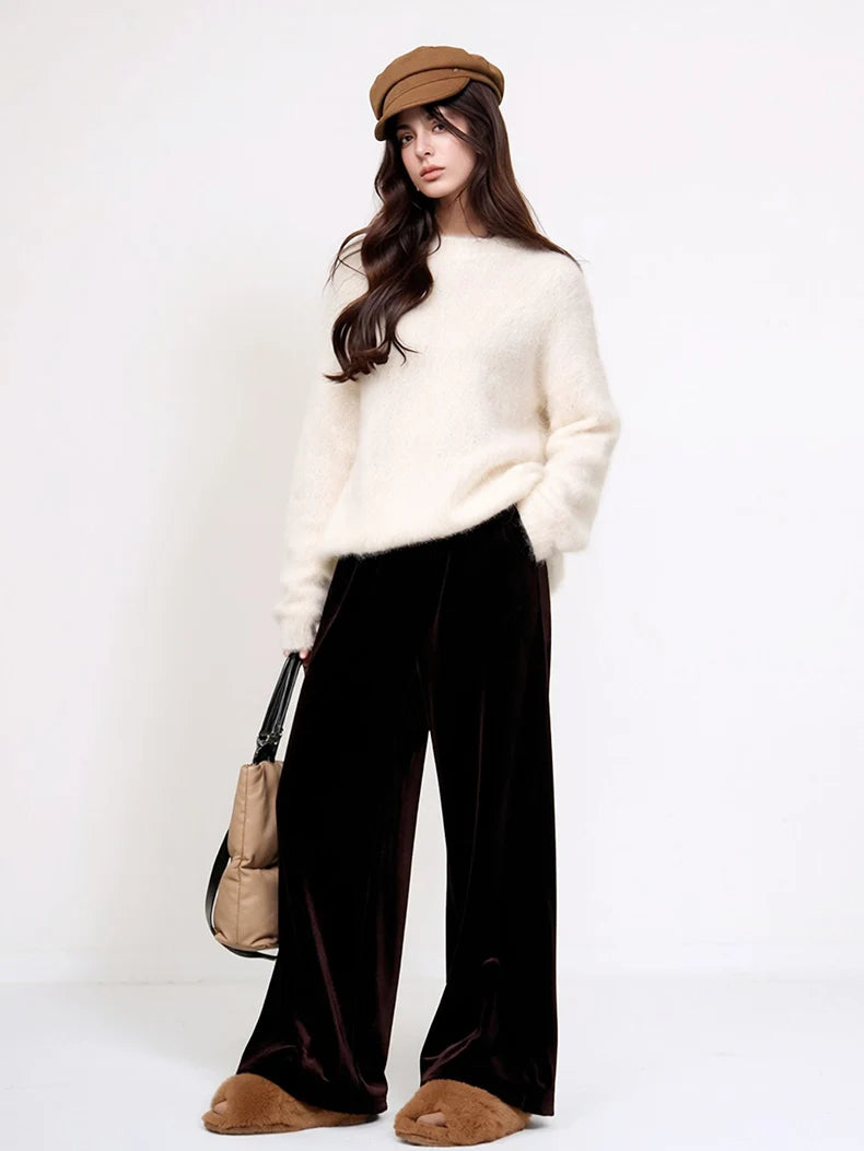 Women's Relaxed Knit Sweater | Long Sleeve Pullover