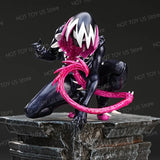 NEW KO KAIYODO REVOLTECH SPIDERMAN GWENOM Anime Action Figures Revoltech Amazing Yamaguchi Gwenom Venomized Gwen Stacy Model Toy