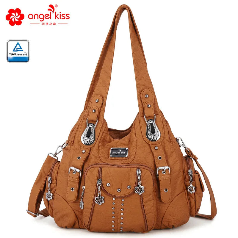Women Fashion Handbags Women Shoulder Bags PU Leather Handbag Female Satchel Big-capacity Shoulder Purse Bag Bolsa Feminina
