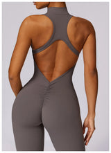 V-Back Athletic Yoga Jumpsuit