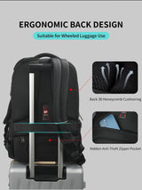 Tigernu Travel Backpacks 14-15.6-17'' Laptop Backpack For Men TSA Anti Theft Backpack Nylon Backpacks Bag For Schoolbag Knapsack