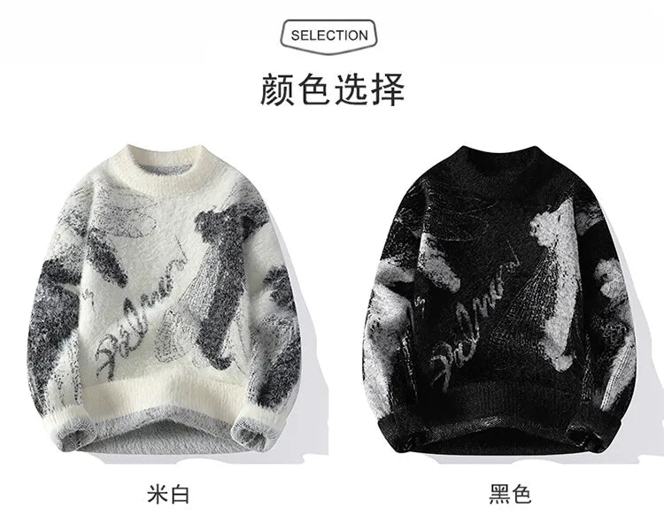 Men's Thick Crew Neck Winter Sweater
