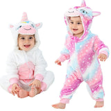 Adorable Animal Cartoon Baby Winter Rompers