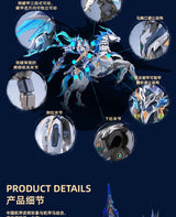 1/100 Motor Nuclear Mnp- Xh05a Zhao Yun With Mount Alloy Skeleton Super Mobile Guochuang Assembled Mech Model Room Decoration