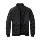 Men's Lightweight Zip-Up Baseball Collar Jacket
