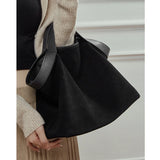BURMINSA Genuine Suede Leather Hobo Bags Women Vintage Designer Large Shoulder Crossbody Tote Slouchy Soft Office Work Handbags