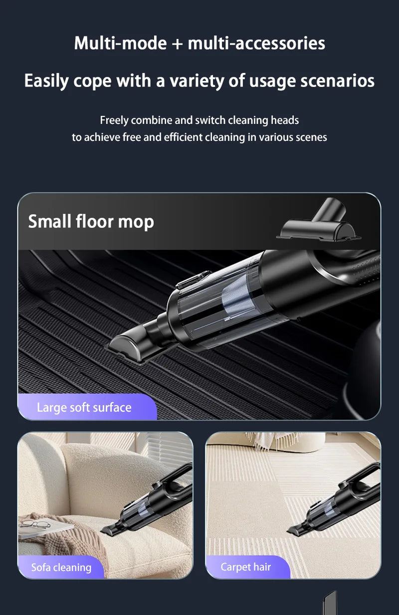 SUITU Wireless Handheld Car Vacuum Cleaner – 17000PA