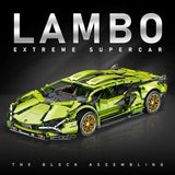 Technical Super Speed Sports Car Building Block Model Remote Control Vehicle Assemble Brick Desk Decor Toys for Kid Adult Gift