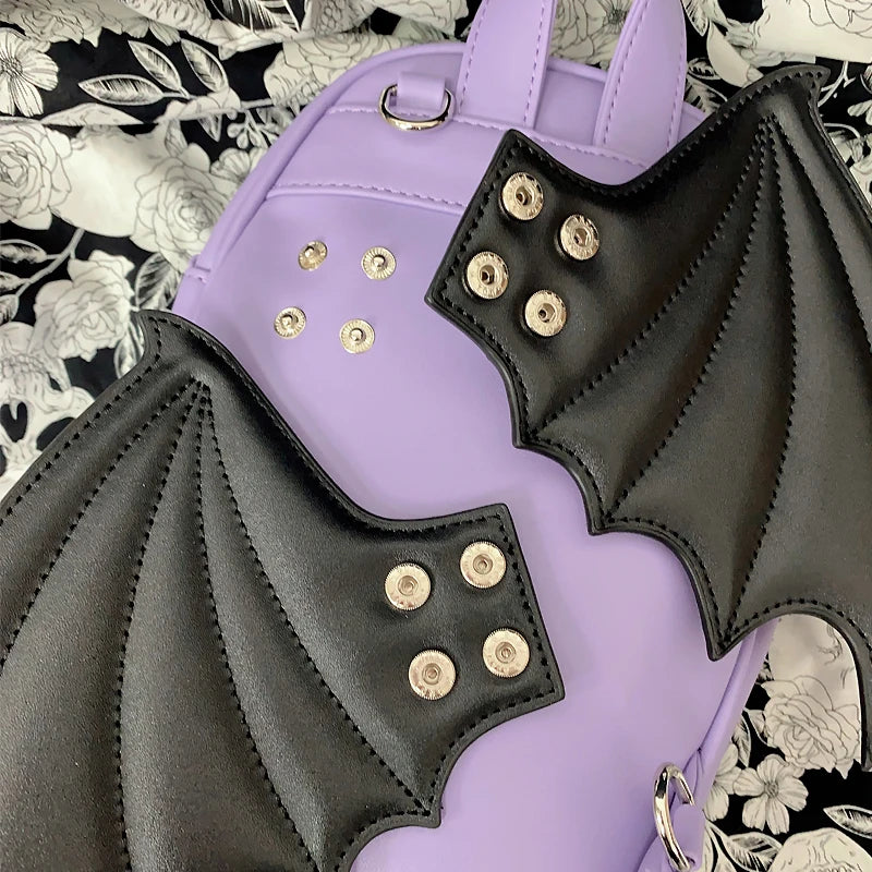 Gothic Punk Coffin Shape Ita Bag Women Clear Backpacks Dark Lolita Handbag and Shoulder Bag Girls Cosplay Designer 2 Insert