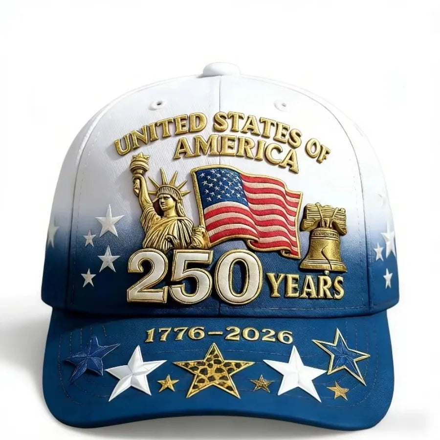 Unisex Cotton Baseball Cap – American Flag Style