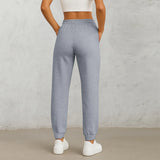 Women's High-Waist Drawstring Straight-Leg Pants