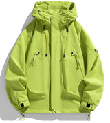 Men's Hooded Windbreaker Zip Jacket – Cargo Style