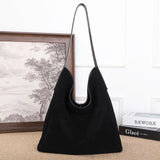 Soft Suede Cow Leather Women's Shoulder Crossbody Bags Luxury Designer Brand Ladies High Quality Large Tote Bag Autumn Winter