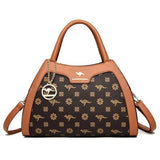 Luxury Handbag Fashion Print Large Capacity Soft Leather Women Shoulder Crossbody Bag Leisure Designer Ladies Purses and Handbag