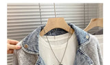Layered Denim Jacket | Autumn/Winter Mixed-Media Streetwear