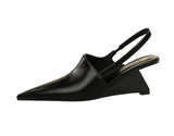 Designer Wedge Heel Sandals – Pointed Toe Women's Pumps