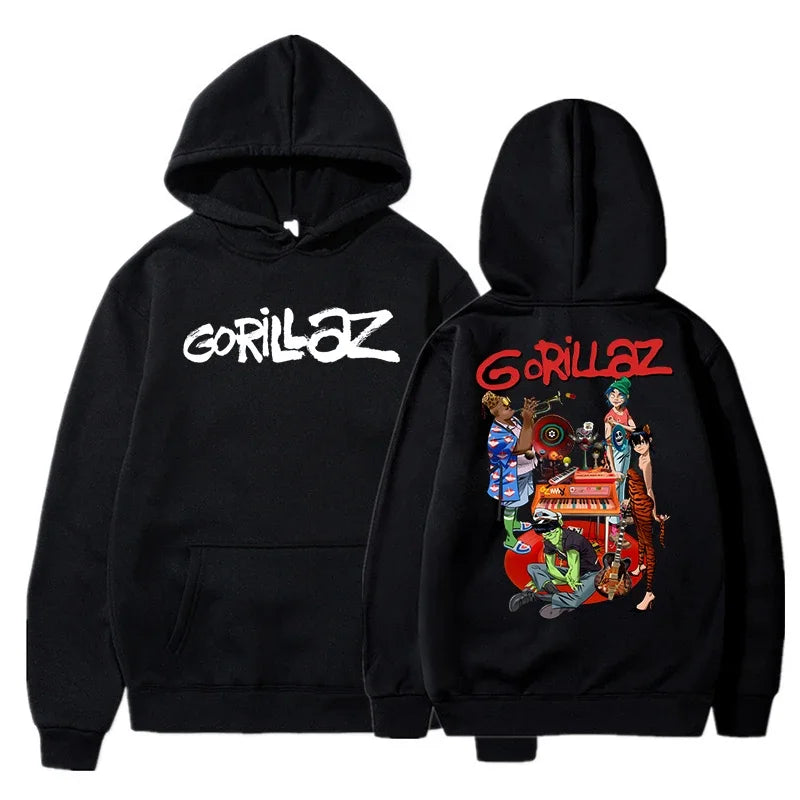 Gorillaz Graphic Hoodie with Relaxed Fit