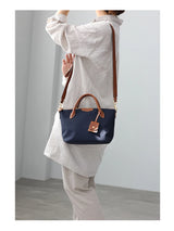 Women's Crossbody Bag Female Luxury Handbag Nylon With Genuine Leather Shoulder Bag Large Capacity Tote For Work