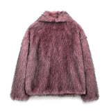 Elegant Faux Fur Oversized Coat