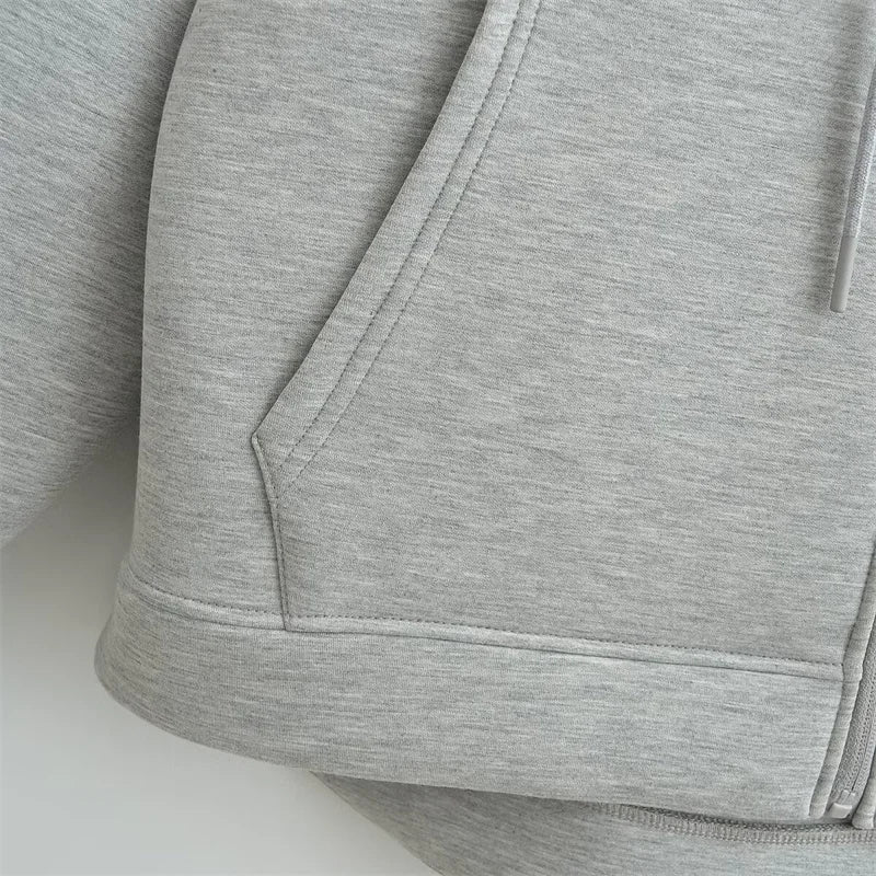 High Street Oversized Zip Hoodie